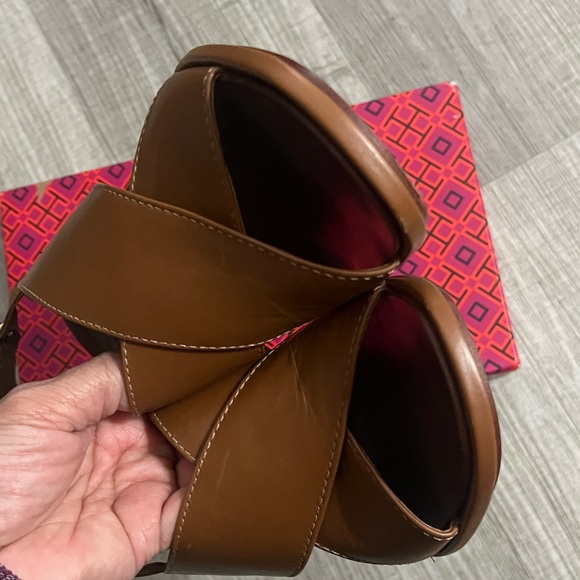 Tory Burch Gabrielle Leather Wedges - Picture 8 of 13